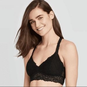 Auden Black Lace Bralette size XXL